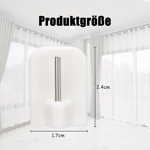 lafomukea Lot de 20 crochets autocollants pour rideaux et rideaux - Nail Gallerys