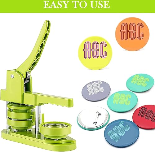 Torribaly Lot de 100 badges ronds en métal de 58 mm - Avec coques en métal - Film transparent - Pièces rondes pour cadeaux et événements - Nail Gallerys