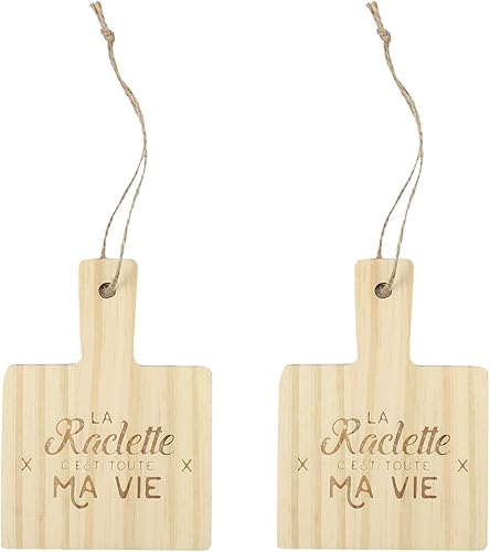 COOK CONCEPT KU6536 Repose Poelon A Raclette en Bois X4 Cuisine Cuisson Specifique Plaque Rechaud Plancha Barbecue, Pin - Nail Gallerys