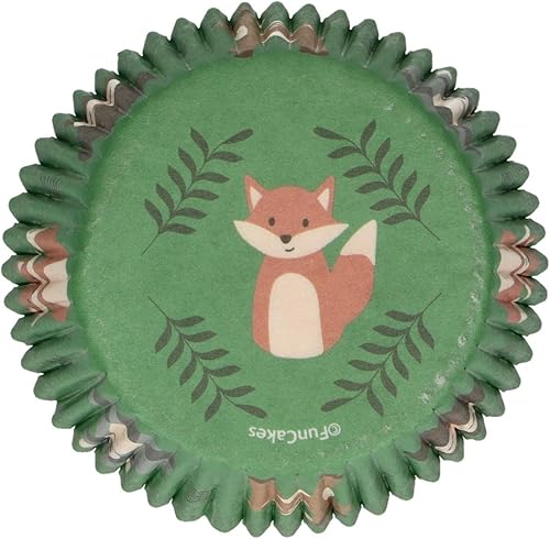 FunCakes Caissettes à Cupcakes Animaux de la Forêt: Parfait pour cupcakes sur le thème des animaux, Cupcakes et plus, décoration de gâteaux, pk / 48 - Nail Gallerys