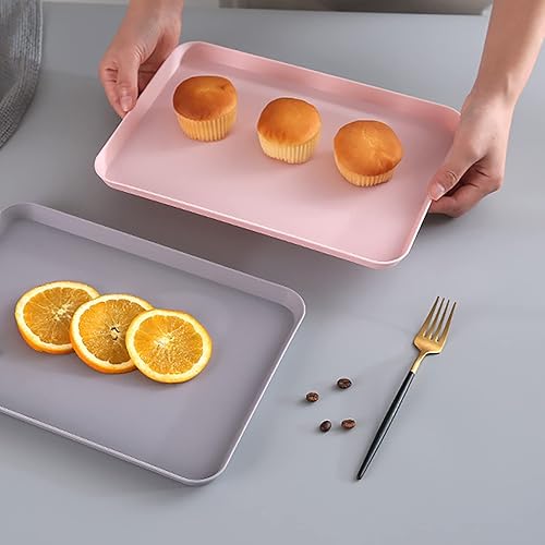 Plateau de Service Rectangulaire, Plateau Plastique, 34 * 24 Cm Plateau Service, Plateau Cuisine, Durables Plateau Antidérapant, Bac Plastique Rectangulaire Para Cuisines, Salons, Cafés - Nail Gallerys