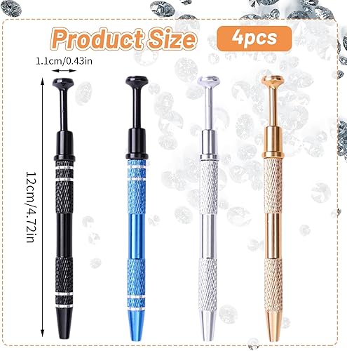 MAEXUS Pince à bijoux avec 4 griffes, outil de pick up, pour bijoux, petites pièces, puces IC, 4 couleurs - Nail Gallerys