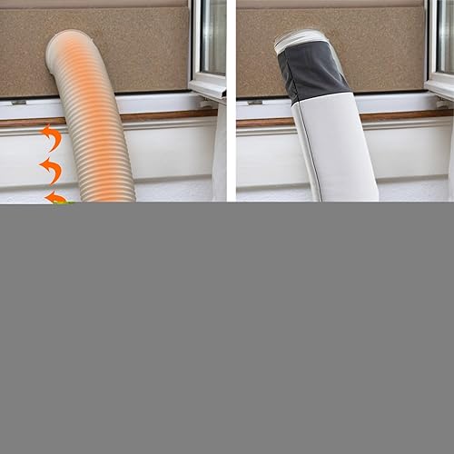 Housse Isolation Pour Tuyau Climatiseur Mobile - Housse Climatisation Pour Tuyau | Protection Tuyaus De Climatiseurs Portable | Enveloppe D'isolation Pour Tuyaus AC, 150x15cm - Nail Gallerys