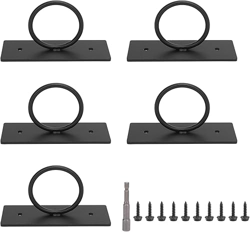 Support de Supports de Corde Décoratifs, 5 Crochets de Garde-corps en Corde, Supports de Chute en Acier Inoxydable, Cintre Mural, Crochet de Plafond de Support de Corde de Chanvre - Nail Gallerys