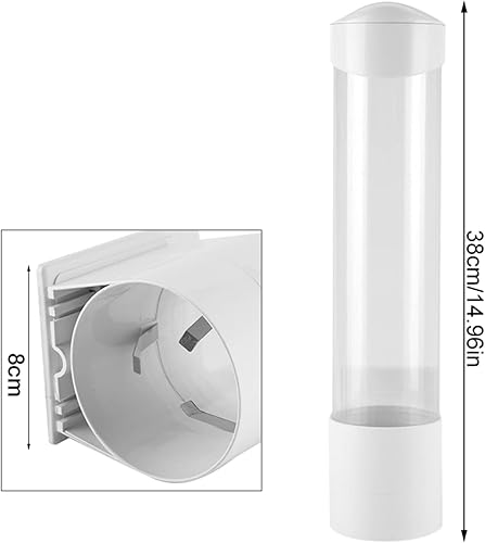 Distributeur de Gobelets en Papier, Porte-gobelets en Papier en Plastique pour Distributeur D'eau, Porte-gobelet à Tirette pour Refroidisseur D'eau, Récipient pour Gobelets à Eau avec Couvercle de Têt - Nail Gallerys