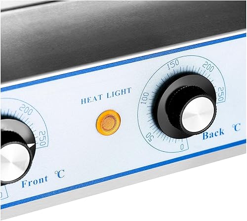 Royal Catering Grill Saucisses Hot-dog RCHG-7T (nombre max. de saucisses 12, 1.400W, revêtement des rouleaux téflon, 33x58,5x40,5cm, 2 zones chauffantes distinctes) - Nail Gallerys