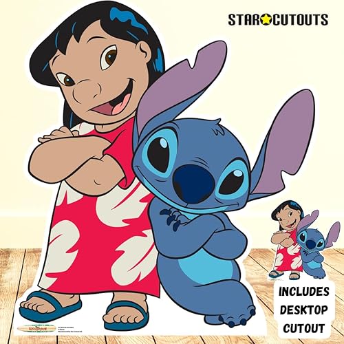 Figurine en carton DSN Lilo et STCH - 114 cm - Nail Gallerys