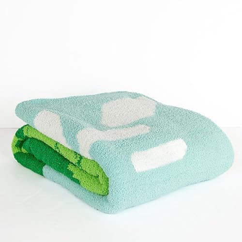 Jay Franco Minecraft Creeper Plaid Doux - 127 x 152 cm Maille pelucheuse, literie Confortable - Nail Gallerys