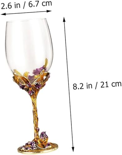 UPKOCH 2pièces Verre à Vin Émail Doré De Coupes Décoratives Pour Mariage Et Fêtes Parfait Pour Bars Et Domicile - Nail Gallerys