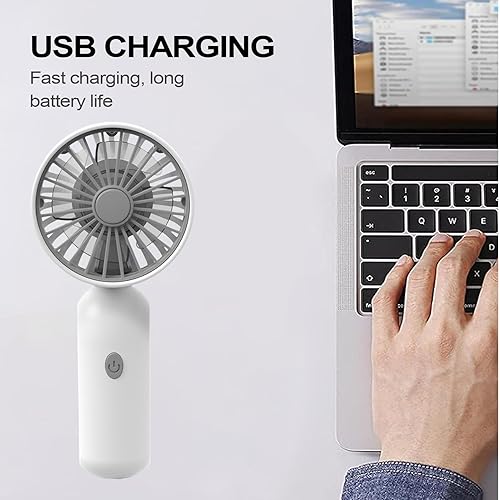 demaxiyad Ventilateur personnel portable – 3 vitesses USB vent puissant petit ventilateur pour voyage – Poche de refroidissement silencieuse pour temps chaud - Nail Gallerys