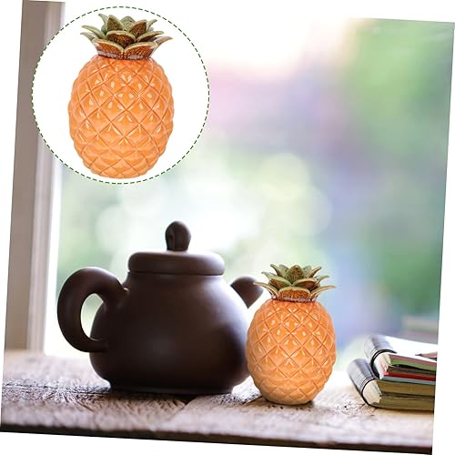 OUNONA Pot de Céramique Scellé Ananas pour Rangement de Boîte Hermétique Décorative Céramique pour Cuisine et Bureau - Nail Gallerys