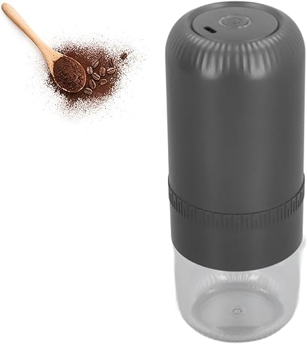 Moulin à Grains de café 26000 TR/Min, Rechargeable par USB, Chambre de Broyage de 90ml, pour la Maison, Les Aliments pour Bébés (Grey) - Nail Gallerys
