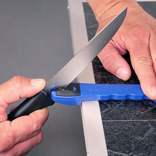 BLITZSCHÄRFER Set de 4 pièces aiguiseur de couteaux affûteur de couteau portable aiguiseur de ciseaux Blitzschärfer Mini-Blitz Aiguiseur Céramique plaquettes de rechange en carbure manuel et portable - Nail Gallerys