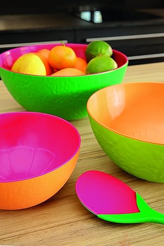 Zak Designs 2257-1890 Saladier en Forme Melon Plastique Vert/Orange - Nail Gallerys