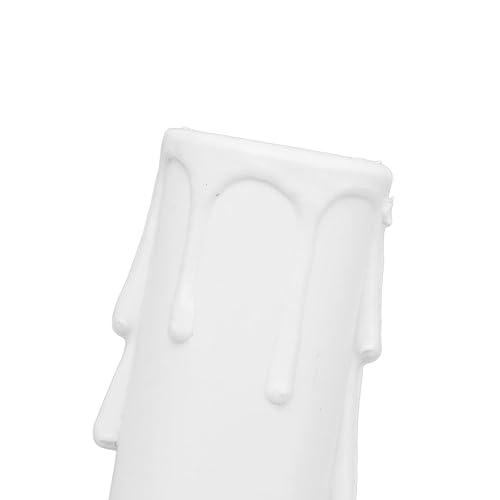 Lot de 20 cache-bougies de 10,2 cm - Imitation cire - E12 - Pour lustre - Nail Gallerys