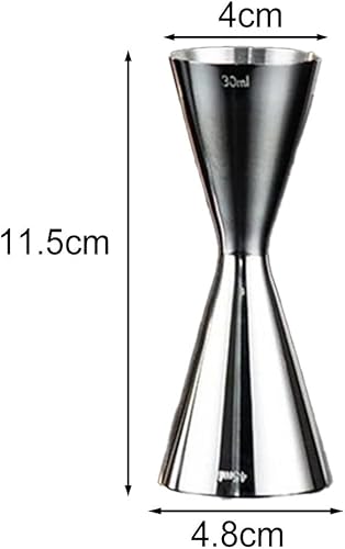 Doseur de bar à cocktail en acier inoxydable - Double shot - Style japonais - Pour barmen - 30/45/60/90 ml (60/90 ml) - Nail Gallerys