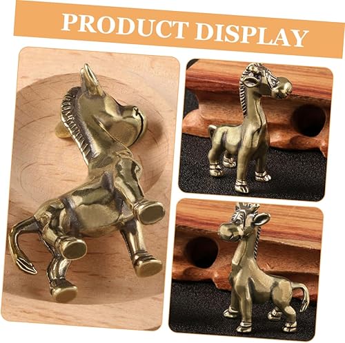 KONTONTY Ornement de Girafe Petite Statue de Girafe décoration Statue de Table Girafe Nursery Ornements Figurine Girafe de Bureau Figurines d'animaux du Zoo Animaux Laiton Doré - Nail Gallerys