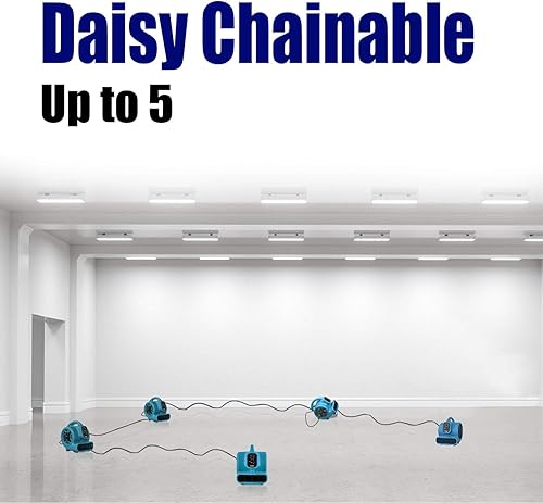 XPower P-230AT Multi Air Mover Utility Ventilador Secador con temporizador para restauración y plomería 3 velocidades con cuentas de gel eliminadores de olores - Nail Gallerys