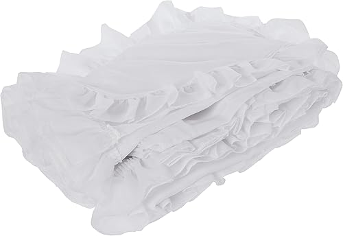 Linder 0390 /10/501 Paire de Bonne Femme Polyester Lin Blanc Passe Tringle 95 x 150 cm - Nail Gallerys