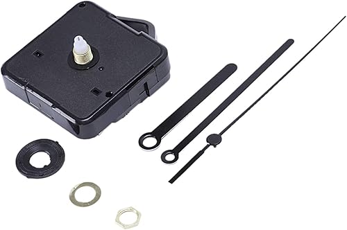 Agona 1 Paquet Horloge Murale de Remplacement Pièces de Réparation DIY À Main Moteur À Horloge À Quartz Mécanisme À Mouvement Pendule avec Ensemble Mains Et Accessoires (Noir) - Nail Gallerys