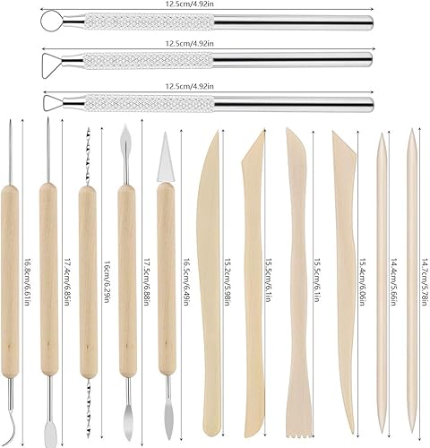 CHUER DRE4 Lot de 14 outils de poterie acryliques - Nail Gallerys