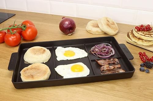 COOKUT - Grill Burger Chef - pour préparer de délicieux Burgers Maison - Jusqu'à 3 Burgers en 5 Minutes - Facilement Lavable - Compatible Tous Feux et même Barbecue, Noir - Nail Gallerys