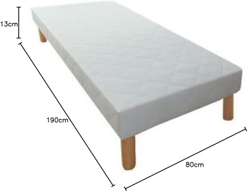 Hévéa Sélection SOMMIER TAPISSIER 26 Lattes 80x190 + 4 Pieds - Nail Gallerys