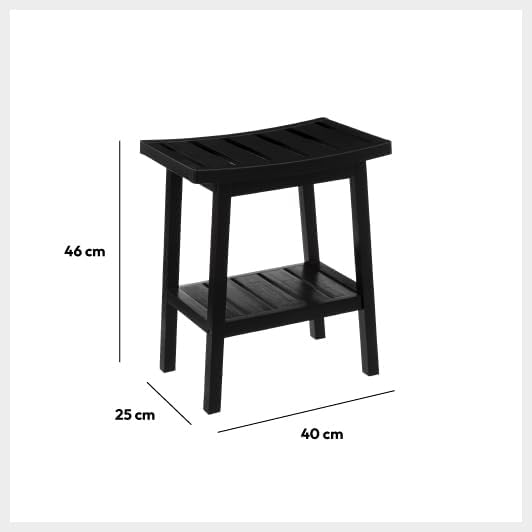 5 five simply smart Tabouret Rangement Bambou Noir - Nail Gallerys