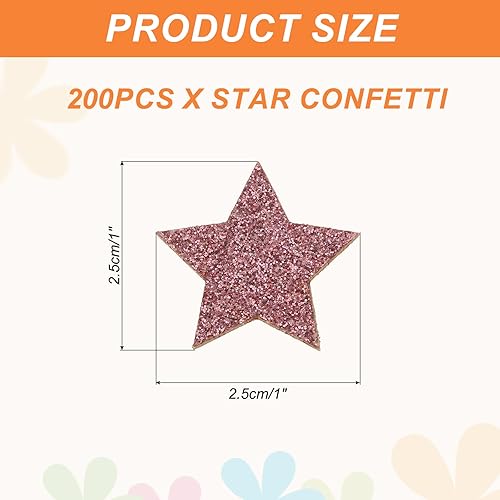 sourcing map Lot de 200 confettis en forme d'étoile à paillettes pour décoration de fête, mariage, festival, 2,5 x 2,5 cm, bleu, argenté - Nail Gallerys