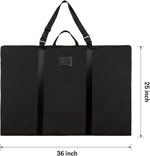 WISEPRO Étui portefeuille A1 avec plusieurs poignées, étanche pour œuvres d'art, croquis, dessin, peinture, affiche, photographie (61 x 91,4 cm), Noir , Organiseur de sac - Nail Gallerys
