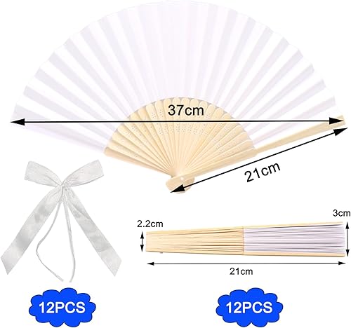 XCMVCN Lot de 24 décorations de mariage - Avec nœuds et noeud décoratif - Blancs - Avec compartiments pliables - Pour cadeau invité, mariage, fête - DIY et amusement de décoration - Nail Gallerys