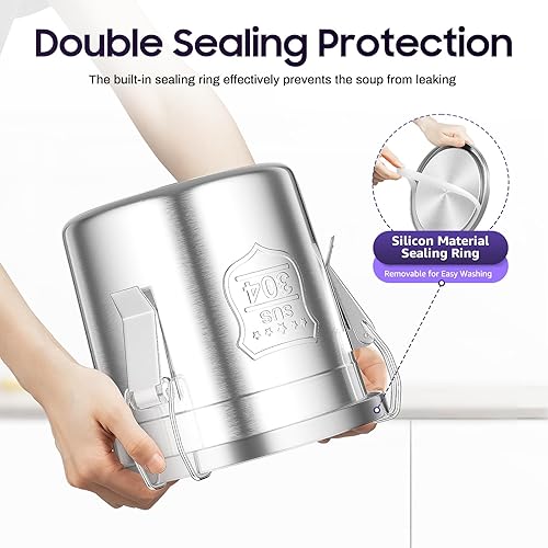 OBLLER Récipient à céréales en acier inoxydable - Bidon hermétique pour aliments de cuisine - Seau à farine avec couvercle pour stockage de divers aliments secs/humides (12 l) - Nail Gallerys