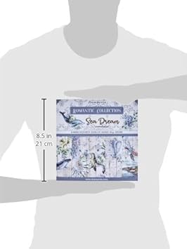 STAMPERIA INTERNATIONAL, KFT Stamperia-Mini carnet de Scrapbooking Romantique Sea Dream, Multicolore, 8 x 8 inches - Nail Gallerys
