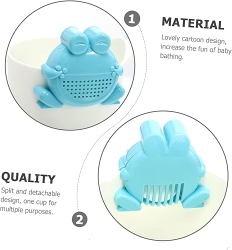 Vaguelly 1 tasse de shampoing tasse de rinçage de tasse de rinçage du bain shampoing pour enfants bain bebe accessoires louche d'eau de de cuillère de bain pp - Nail Gallerys