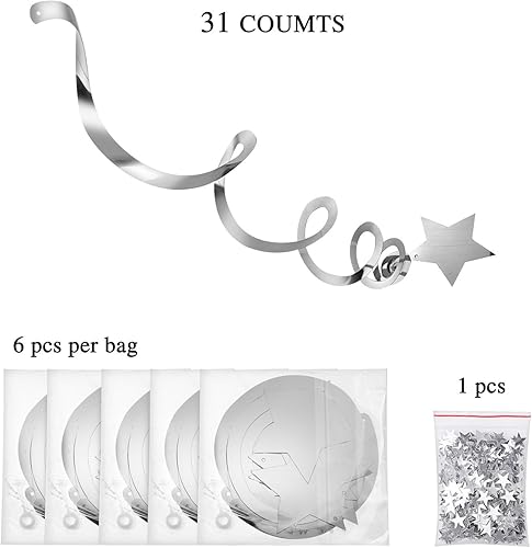Konsait 30 Pi¨¨Ces ¨¦Toile Suspendre Tourbillons Guirlandes Hanging Swirl D¨¦coration et Confetti de Table (15g) pour f¨ºtes Mariage, Anniversaire, Saint Valentin D¨¦corations - Nail Gallerys