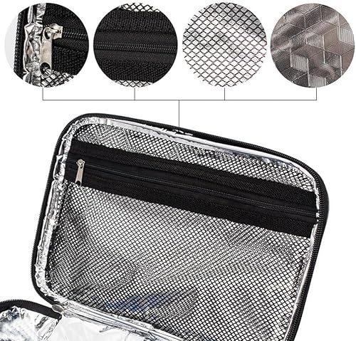 Muteitt Petit Sac à Lunch pour Hommes et Femmes, boîte à Lunch Isotherme, Mini boîte à Lunch, Sac Isotherme Portable, conteneurs Alimentaires, Sac à collation réutilisable avec poignée - Nail Gallerys