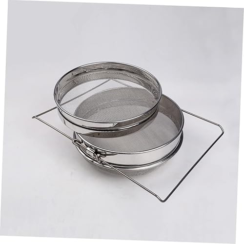 Holibanna Tamis à Miel Acier Inoxydable Double Filtre Crépine Antirouille Pour Apiculture Accessoire De Filtration Ajustable Pour Récupération De Miel - Nail Gallerys