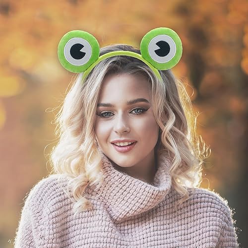 WEITAPYT Serre Tete Grenouille, Bandeau Grenouille, Serre Tete Grenouille Femme, Bandeau Cheveux Grenouille, Frog Headband, Accessoires de Costume de Grenouille pour Carnaval, Mascarade, Fête de Fée - Nail Gallerys