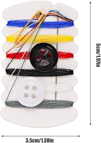 Kit de couture de voyage 50 pièces, kit de couture portable, kit de couture pratique avec boutons, aiguilles, fil, épingles, adapté aux voyages, voyages d'affaires, maison, hôtel - Nail Gallerys