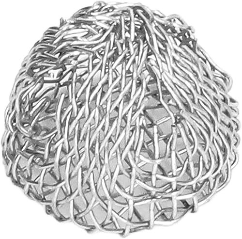 Brrnoo 100 Pièces Filtre à Tamis à Bille pour Pipe à Tabac 16mm en Acier Inoxydable Lavable en Acier Inoxydable écran à Pipe à Tabac Filtres à Tamis à Bille Filtre à Bille en Maille - Nail Gallerys