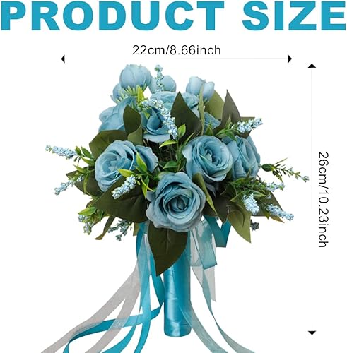 Cosiesnest Bouquet de Mariage Roses Fleurs Artificielles Roses en Soie Bouquet Fausse Fleur Artificielles Roses pour Maison Mariage Parti Fête Décoration (Blanc) - Nail Gallerys