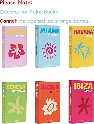 Gxdamxz Livres Décoratifs Faux, Décoration pour Intérieur/Table Basse/Bureau, 6 Pièces - Nail Gallerys