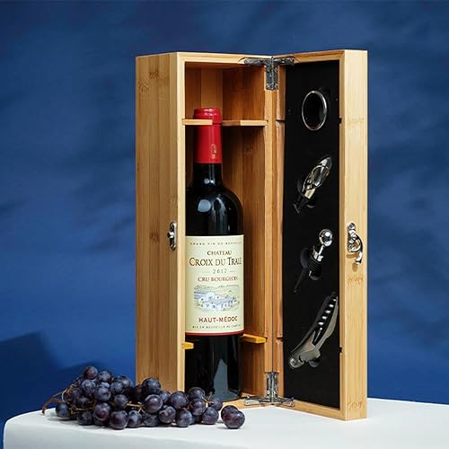 CADEAUX.COM - Coffret Sommelier et Vin pour Homme de 90 ans - Message Personnalisable - Coffret Personnalisé + Vin Haut-Médoc - Cadeau Anniversaire - Cadeau Homme - Nail Gallerys