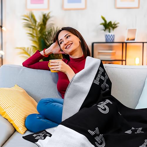 GHUQ Couverture Kaki en Tricot de Laine Super Douce, Couverture décorative pour canapé, Salon, Voyage, Convient pour Toutes Les Saisons, 130 x 160 cm - Nail Gallerys