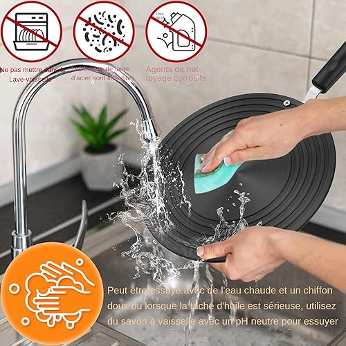 Adaptateur pour Induction - Disque de Protection Pour Ustensiles Avec Poignée - Plateau Diffuseur De Précision Adaptateur Pour Table De Cuisson À Induction Maison - Nail Gallerys