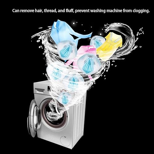 Dioche Lot de 6 Boules de Machine à Laver, Balles de Lavage pour Enlever Les Peluches de Poils d'animaux, épilateur Réutilisable pour Machine à Laver - Nail Gallerys