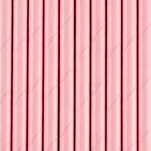 DekoHaus Lot de 10 pailles en papier, 19,5 cm, violettes avec des rayures blanches, pour boire - Nail Gallerys