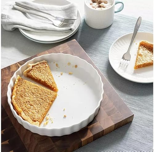 JAYOGLA Riko Plat à tarte cannelé en porcelaine Blanc 24 cm - Nail Gallerys