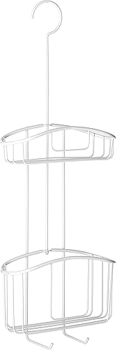 TATAY Caddy de Douche, Acier Inoxydable, Blanc, 22.5 x 9 x 60 cm - Nail Gallerys