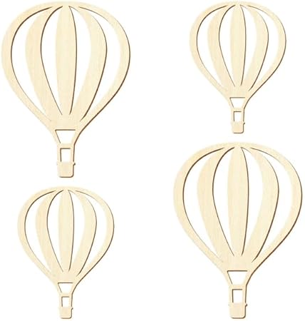 Ballons gonflables en bois V2 – Décoration bricolage 5-50 cm, taille : 7 cm, lot de 50 pièces. - Nail Gallerys